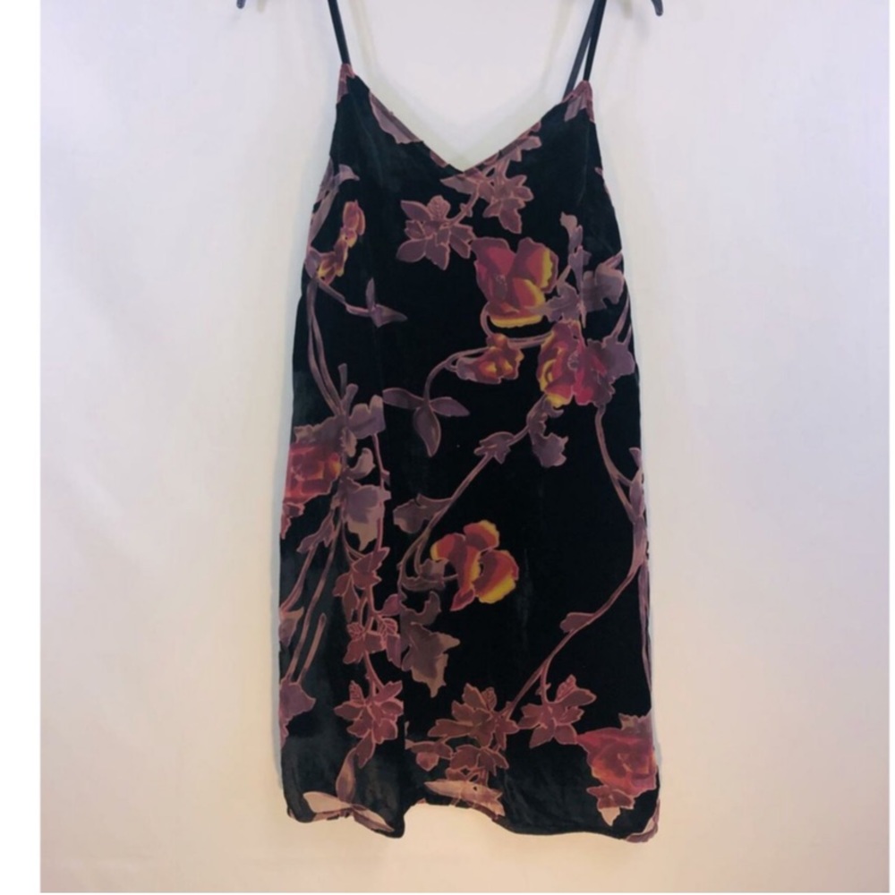 Gianni Bini velvet floral dress size small